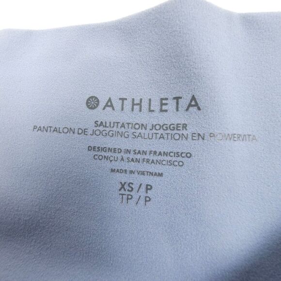 ATHLETA Salutation High Rise Jogger Athleisure Crop Pants Blue Star Lounge XSP - Picture 2 of 10